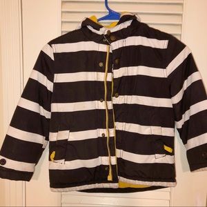 Mini Biden striped winter coat 4/5